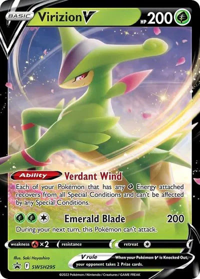 SWSH295 Virizion V - SWSH Black Star Promo