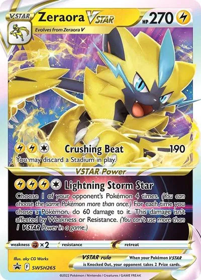 SWSH265 Zeraora VStar - SWSH Black Star Promo