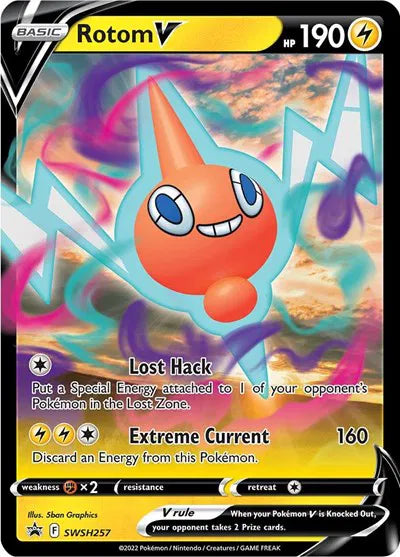 SWSH257 Rotom V - SWSH Black Star Promo