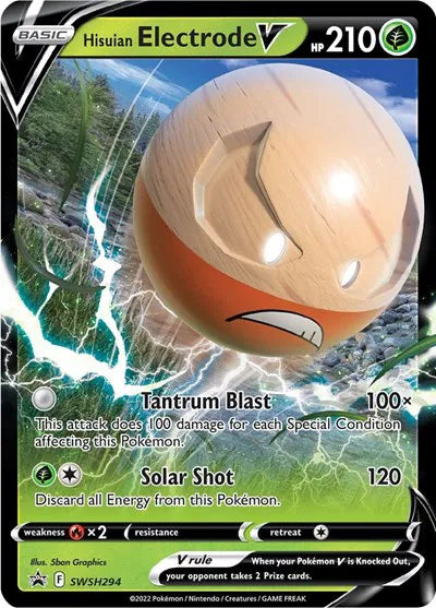 SWSH294 Hisuian Electrode V - SWSH Black Star Promo
