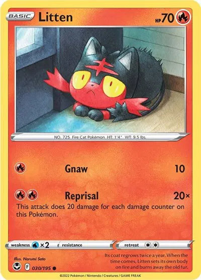 030/195 Litten Reverse Holo