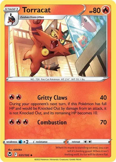 031/195 Torracat Reverse Holo