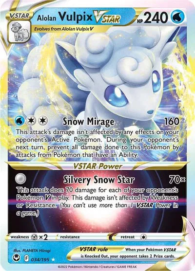 034/195 Alolan Vulpix VSTAR - Silver Tempest