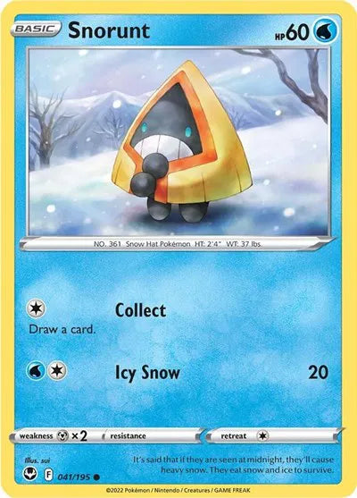 041/195 Snorunt Reverse Holo - Silver Tempest