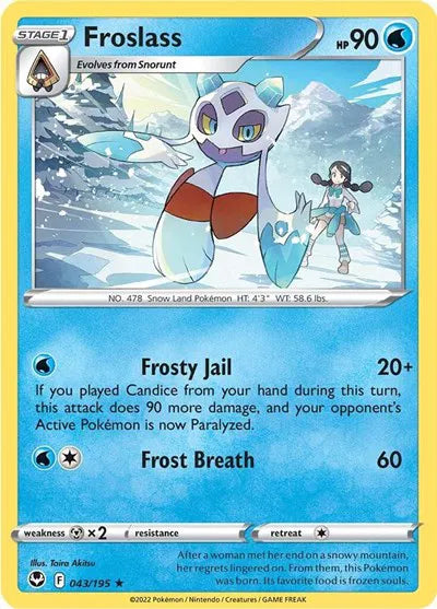 043/195 Froslass Reverse Holo - Silver Tempest