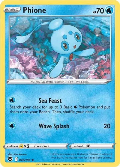 045/195 Phione Reverse Holo - Silver Tempest