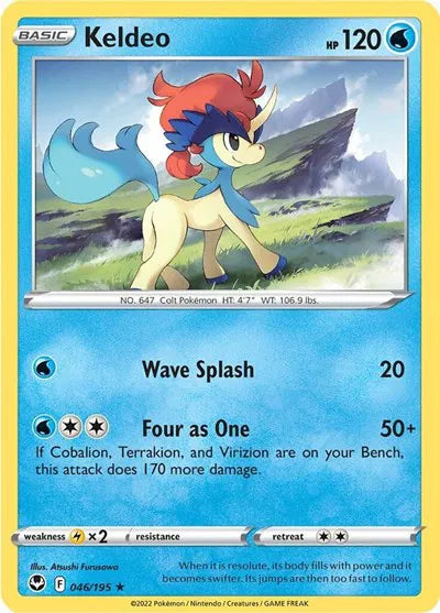 046/195 Keldeo Reverse Holo - Silver Tempest