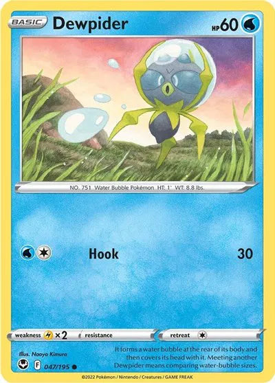 047/195 Dewpider Reverse Holo - Silver Tempest