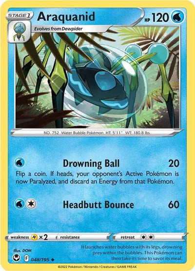 048/195 Araquanid Reverse Holo - Silver Tempest