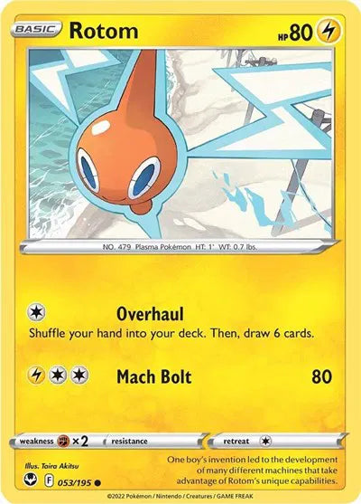 053/195 Rotom Reverse Holo - Silver Tempest