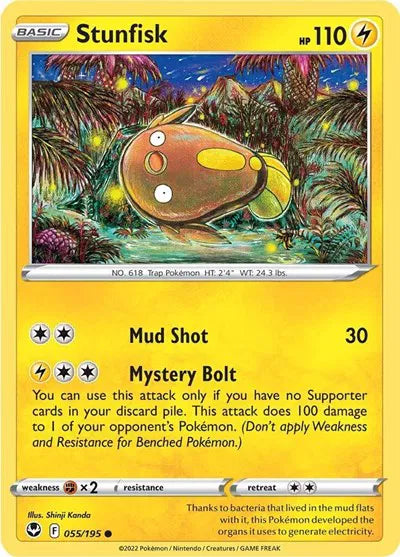 055/195 Stunfisk Reverse Holo - Silver Tempest