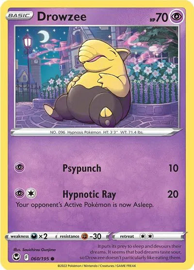 060/195 Drowzee Reverse Holo - Silver Tempest