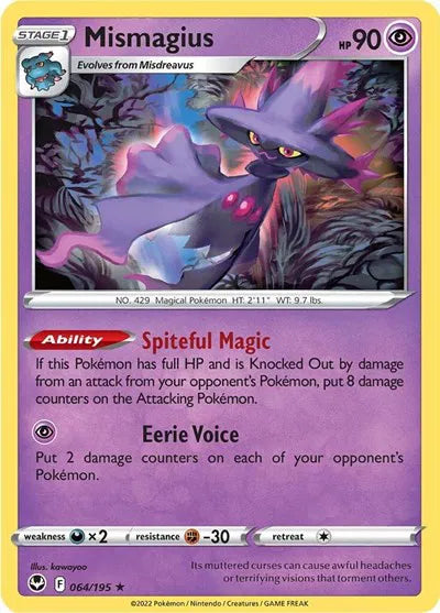 064/195 Mismagius Reverse Holo - Silver Tempest