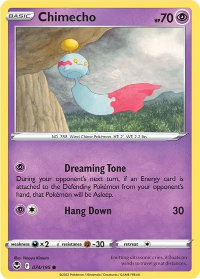 074/195 Chimecho Reverse Holo - Silver Tempest