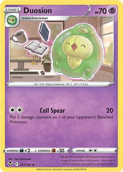 077/195 Duosion Reverse Holo - Silver Tempest