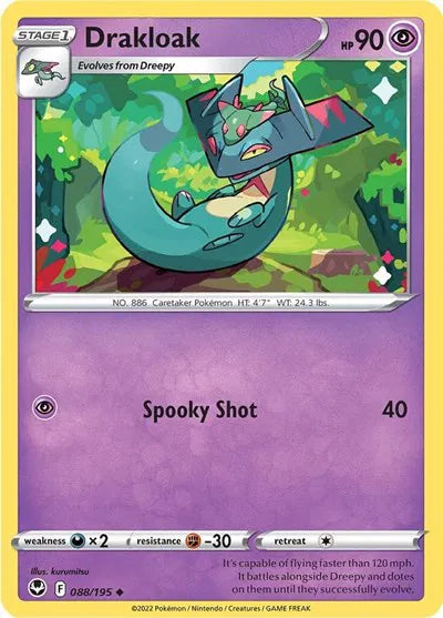088/195 Drakloak Reverse Holo - Silver Tempest