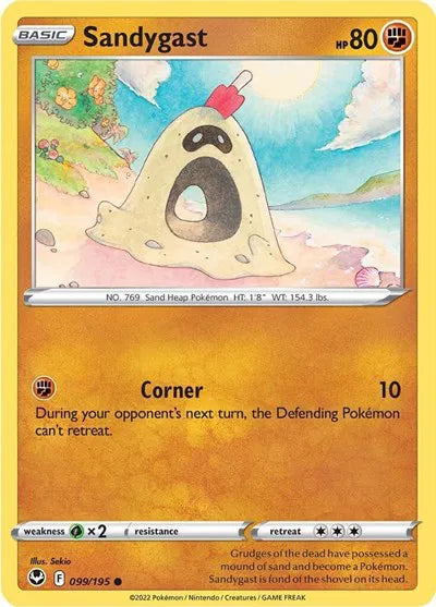 099/195 Sandygast Reverse Holo - Silver Tempest