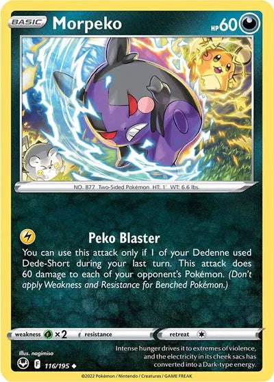 116/195 Morpeko Reverse Holo - Silver Tempest