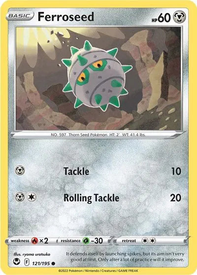121/195 Ferroseed Reverse Holo - Silver Tempest