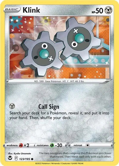 123/195 Klink Reverse Holo - Silver Tempest