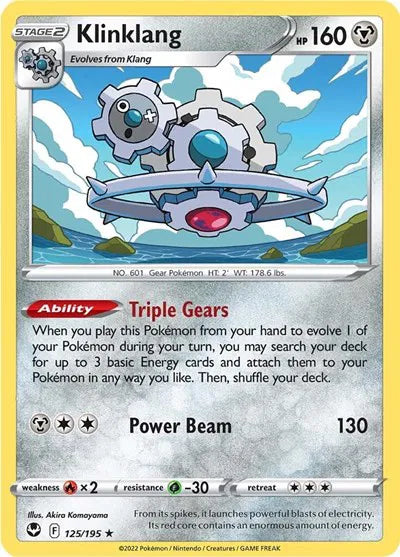 125/195 Klinklang Reverse Holo - Silver Tempest