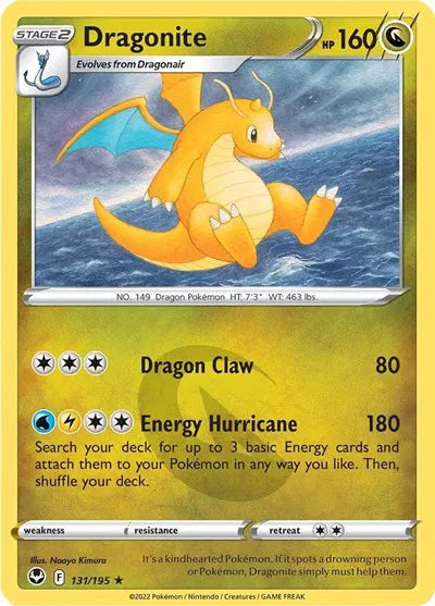 131/195 Dragonite Reverse Holo - Silver Tempest