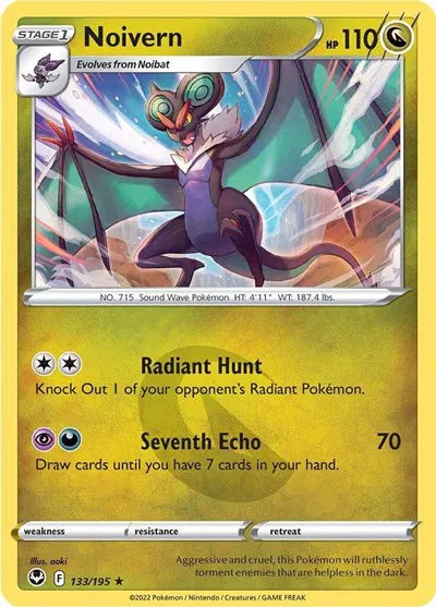 133/195 Noivern Reverse Holo - Silver Tempest