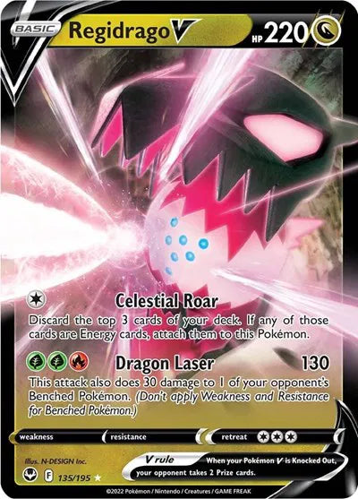 135/195 Regidrago V - Silver Tempest