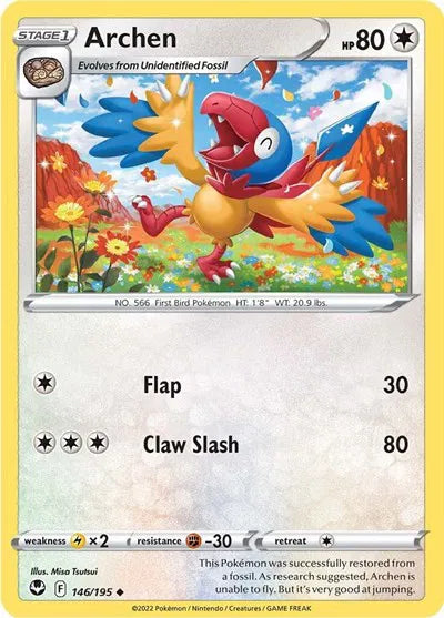 146/195 Archen Reverse Holo - Silver Tempest