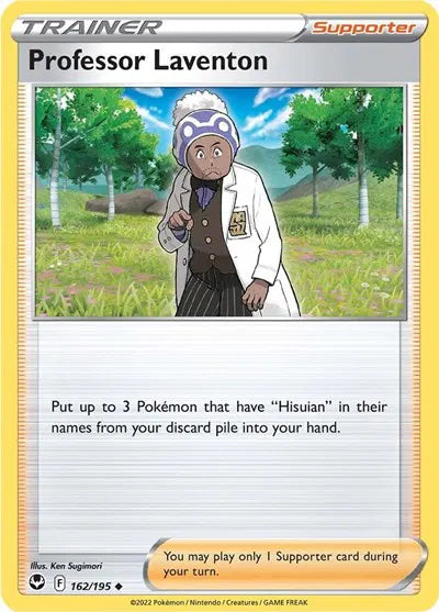 162/195 Professor Laventon Reverse Holo - Silver Tempest