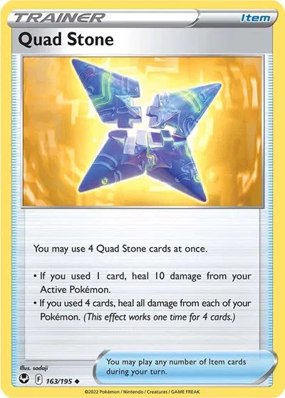 163/195 Quad Stone Reverse Holo - Silver Tempest