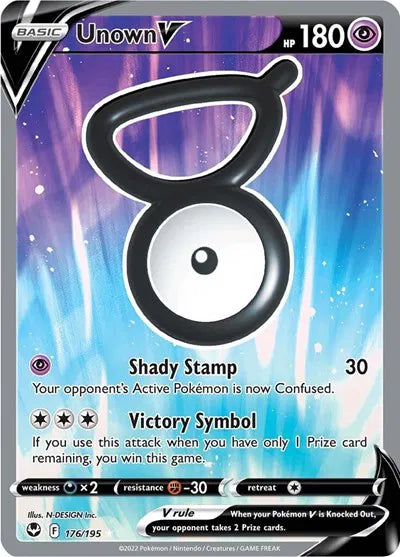 176/195 Unown V - Silver Tempest