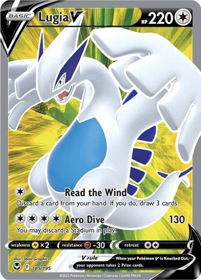 185/195 Lugia V - Silver Tempest