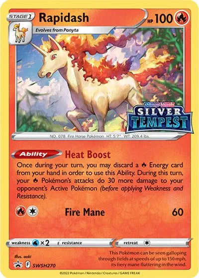 SWSH270 Rapidash - SWSH Black Star Promo