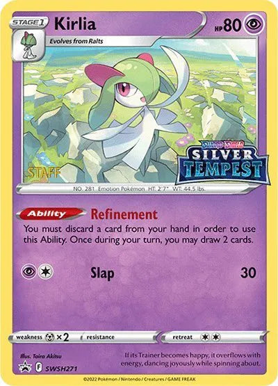 SWSH271 Kirlia (Staff) - SWSH Black Star Promo
