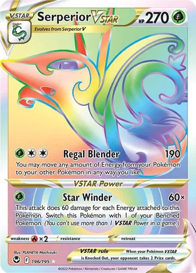 196/195 Serperior VStar - Silver Tempest
