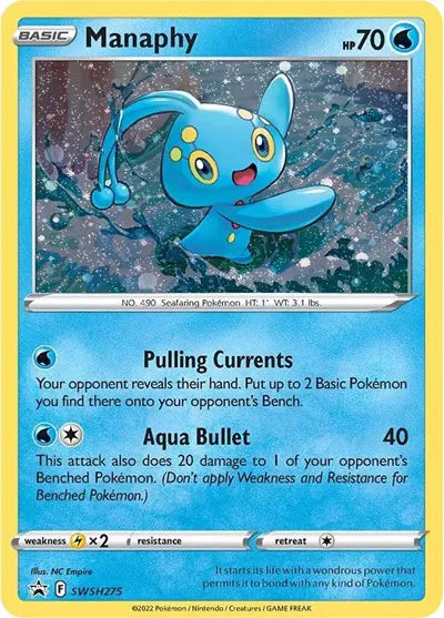 SWSH275 Manaphy - SWSH Black Star Promo