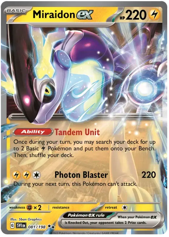 081/198 Miraidon EX - Scarlet & Violet Base Set