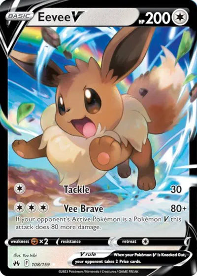 108/159 Eevee V - Crown Zenith