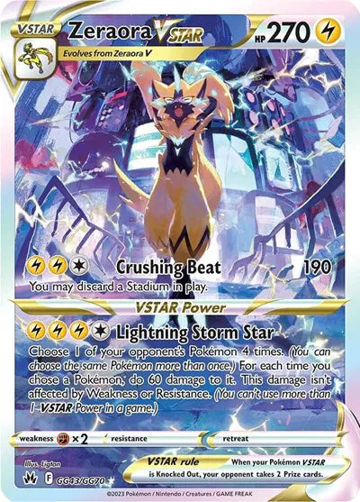 GG43/GG70 Zeraora VStar - Crown Zenith