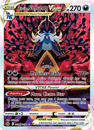 GG52/GG70 Hisuian Samurott VStar - Crown Zenith