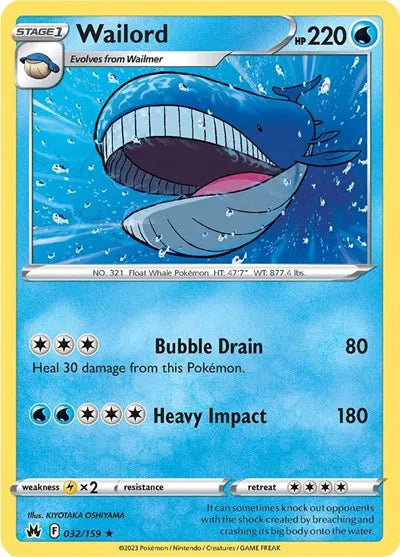 032/159 Wailord Reverse Holo