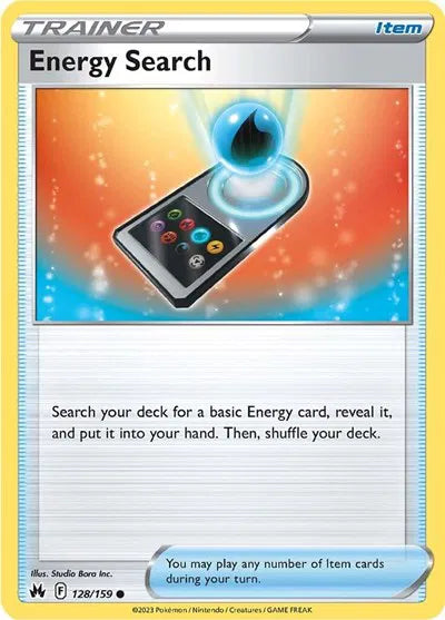 128/159 Energy Search Reverse Holo - Crown Zenith