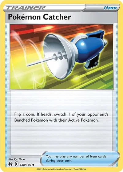 138/159 Pokémon Catcher Reverse Holo - Crown Zenith