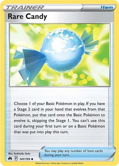141/159 Rare Candy Reverse Holo - Crown Zenith