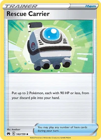 142/159 Rescue Carrier Reverse Holo - Crown Zenith