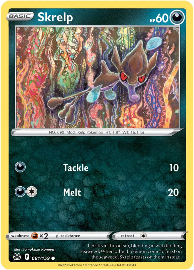 081/159 Skrelp Reverse Holo - Crown Zenith