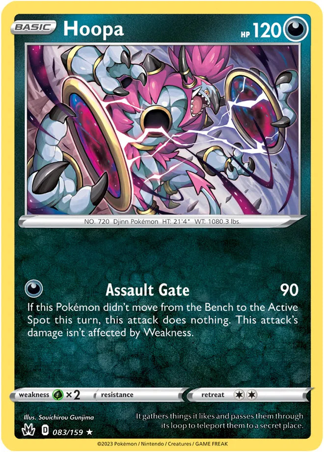 083/159 Hoopa Holofoil - Crown Zenith