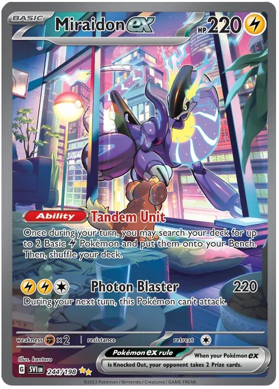244/198 Miraidon EX - Scarlet & Violet Base Set