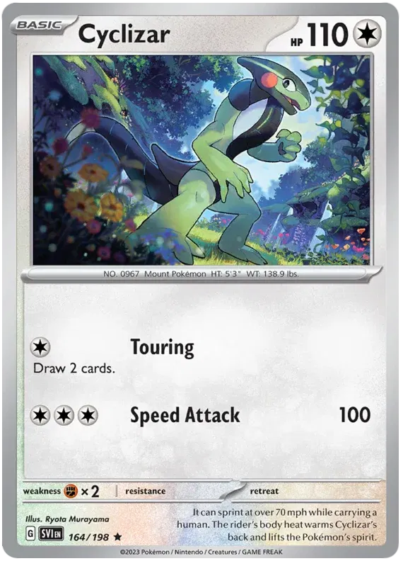 164/198 Cyclizar Reverse Holo - Scarlet & Violet Base Set